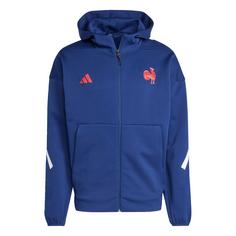 adidas Frankreich Travel Z.N.E. Zip-Hoodie Sweatjacke Herren Dark Blue