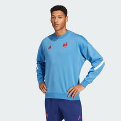 Rückansicht von adidas Frankreich Travel Z.N.E. Sweatshirt Funktionssweatshirt Herren Focus Blue