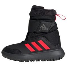 adidas Winterplay Kids Stiefel Winterschuhe Kinder Core Black / Solar Red / Iron Metallic