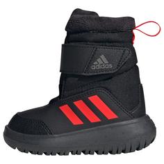 adidas Winterplay Kids Stiefel Winterschuhe Kinder Core Black / Solar Red / Iron Metallic