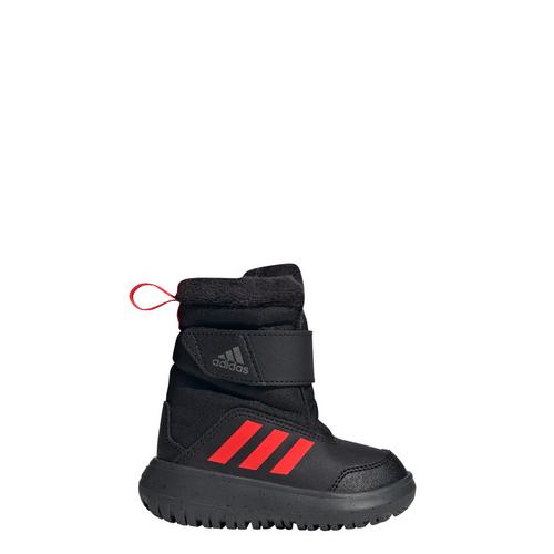 Rückansicht von adidas Winterplay Kids Stiefel Winterschuhe Kinder Core Black / Solar Red / Iron Metallic