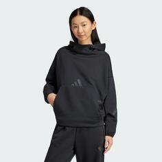 Rückansicht von adidas adidas Z.N.E. Hoodie Hoodie Damen Black