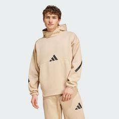 Rückansicht von adidas Z.N.E. Hoodie Hoodie Herren Magic Beige