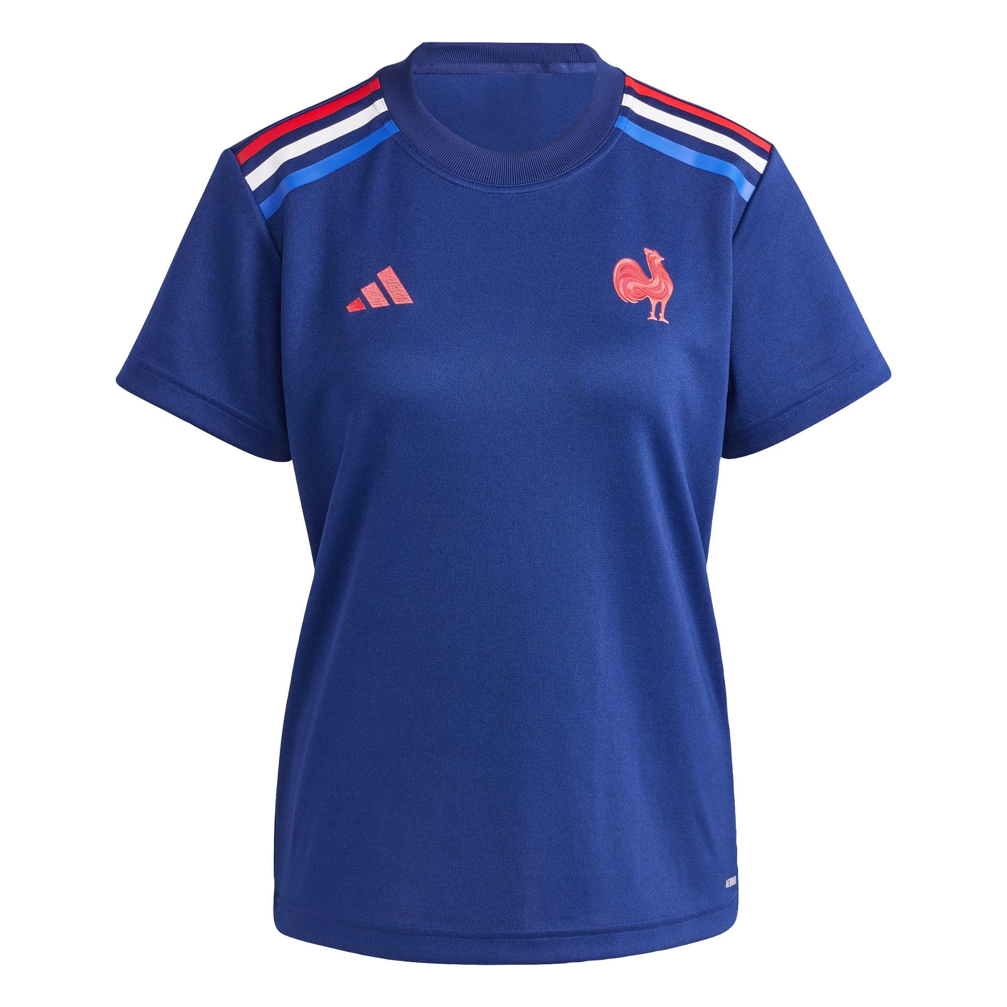 Adidas Frankreich Rugby Supporter Heimshirt Funktionsshirt Damen Dark Blue im Online Shop von SportScheck kaufen