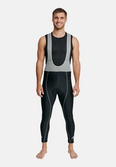 Rückansicht von DANISH ENDURANCE Cycling Bib Fahrradhose Herren Black/Grey