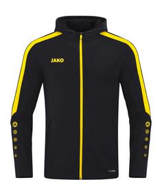 JAKO Power Kapuzenjacke Trainingsjacke Herren schwarzgelb