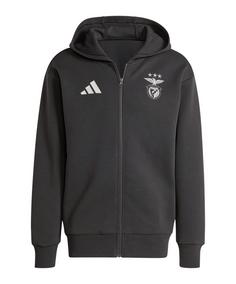 adidas Benfica Lissabon Anthem Jacke Trainingsjacke schwarzgrau