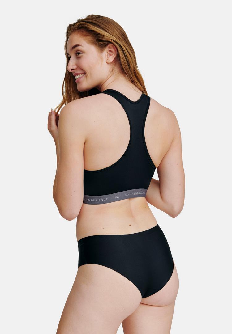 DANISH ENDURANCE DANISH ENDURANCE Invisible Hipster Unterhose Damen - schwarz - 1 | SportScheck