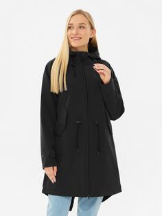 Rückansicht von Derbe Island Friese Softshelljacke Damen jet black