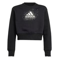 adidas Glam Kids Sweatshirt Langarmshirt Kinder Black