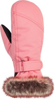 Rückansicht von Ziener LED MITTEN Skihandschuhe Kinder pink vanilla stru