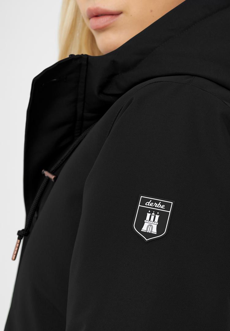 Derbe Derbe Festholm Winterjacke Damen - black/caramel - 0 | SportScheck