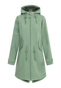 Derbe Island Friese Softshelljacke Damen - Hedge Green/Deep Forest