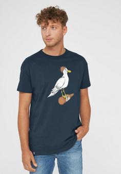 Rückansicht von Derbe Sturmmöwe T-Shirt Herren navy