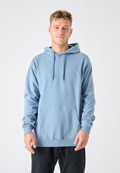 Rückansicht von Cleptomanicx Ligull Hoodie Herren Blue Mirage