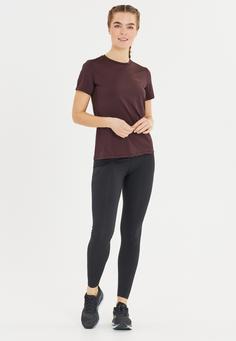 Rückansicht von Endurance Nan Laufshirt Damen 4241 Fudge