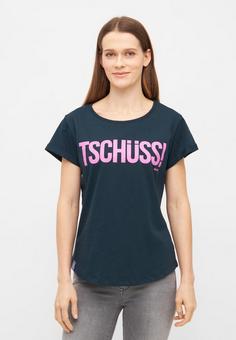 Rückansicht von Derbe Tschüss T-Shirt Damen navy