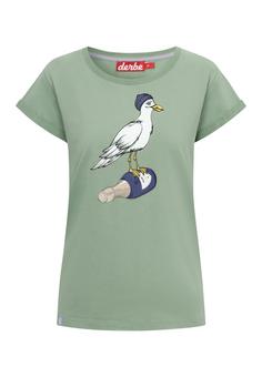 Derbe Sturmmöwin T-Shirt Damen hedge green