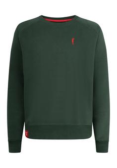 Derbe Basic Kippes Sweatshirt Herren Deep Forest