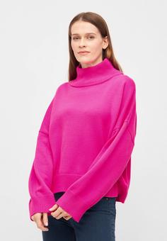 Rückansicht von Derbe Basic Strick Strickpullover Damen pink