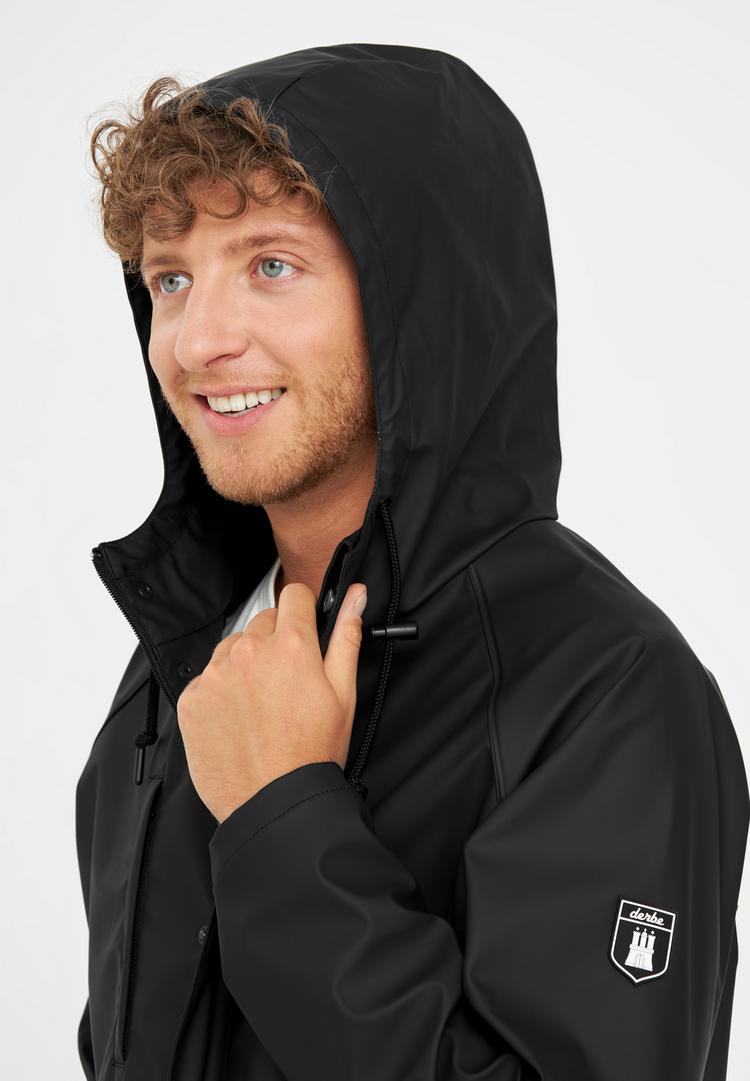 Derbe Derbe Passby_plain Regenjacke Herren - jet black - 0 | SportScheck