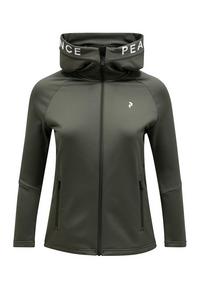 Peak Performance W Rider Zip Hood Fleecejacke Damen - olive