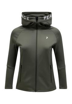 Peak Performance W Rider Zip Hood Fleecejacke Damen OLIVE