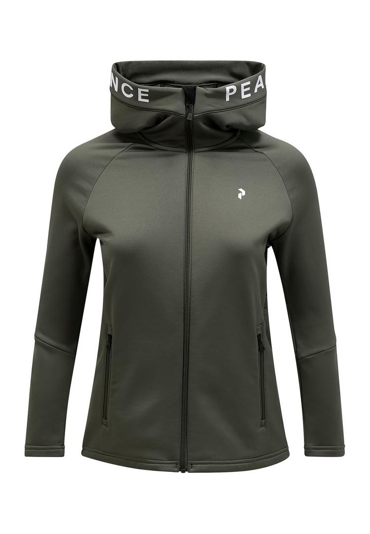 Peak Performance Peak Performance W Rider Zip Hood Fleecejacke Damen - olive - 0 | SportScheck