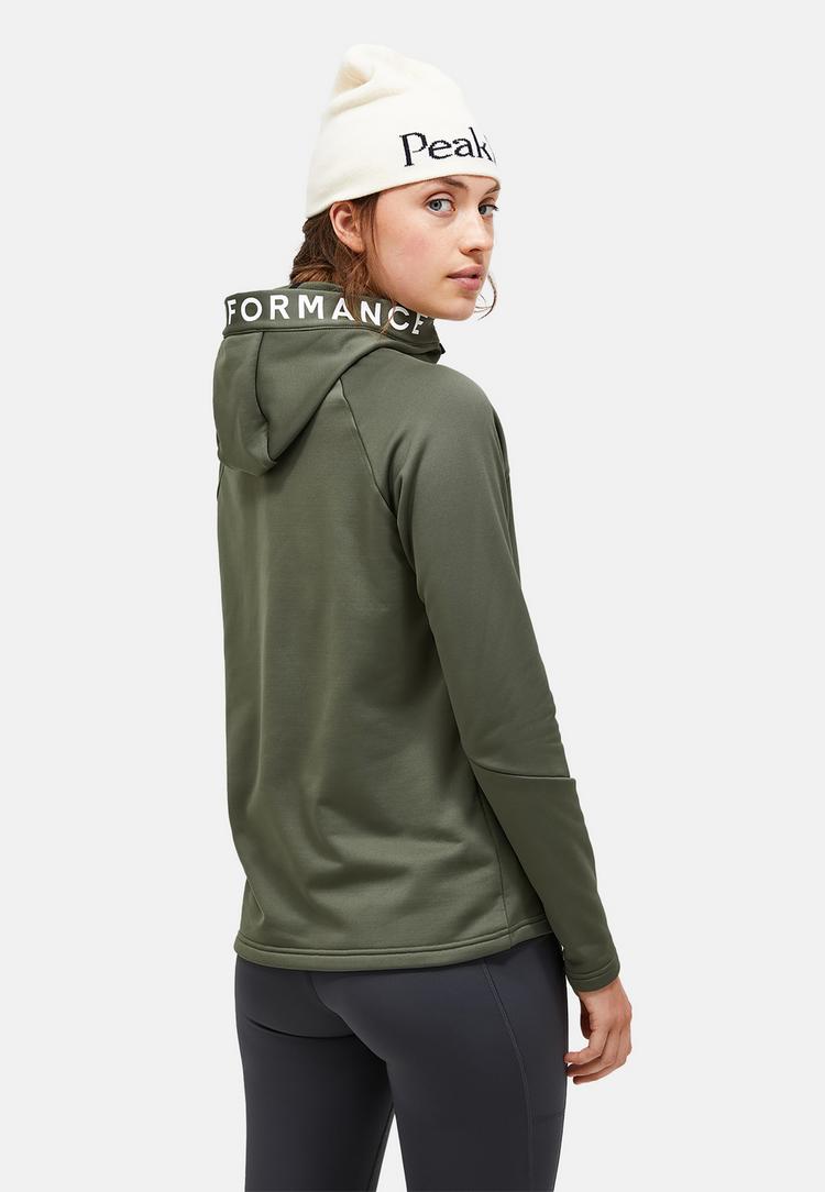 Peak Performance Peak Performance W Rider Zip Hood Fleecejacke Damen - olive - 1 | SportScheck