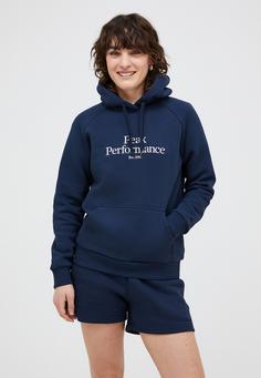 Rückansicht von Peak Performance W Original Hood Sweatshirt Damen DUNKELBLAU