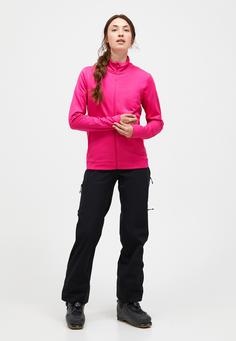 Rückansicht von Peak Performance Fleecejacke Damen hellpink