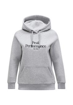 Peak Performance W Original Hood Sweatshirt Damen GRAU