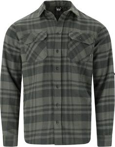 Whistler Flannel Langarmhemd Herren 3053 Deep Forest