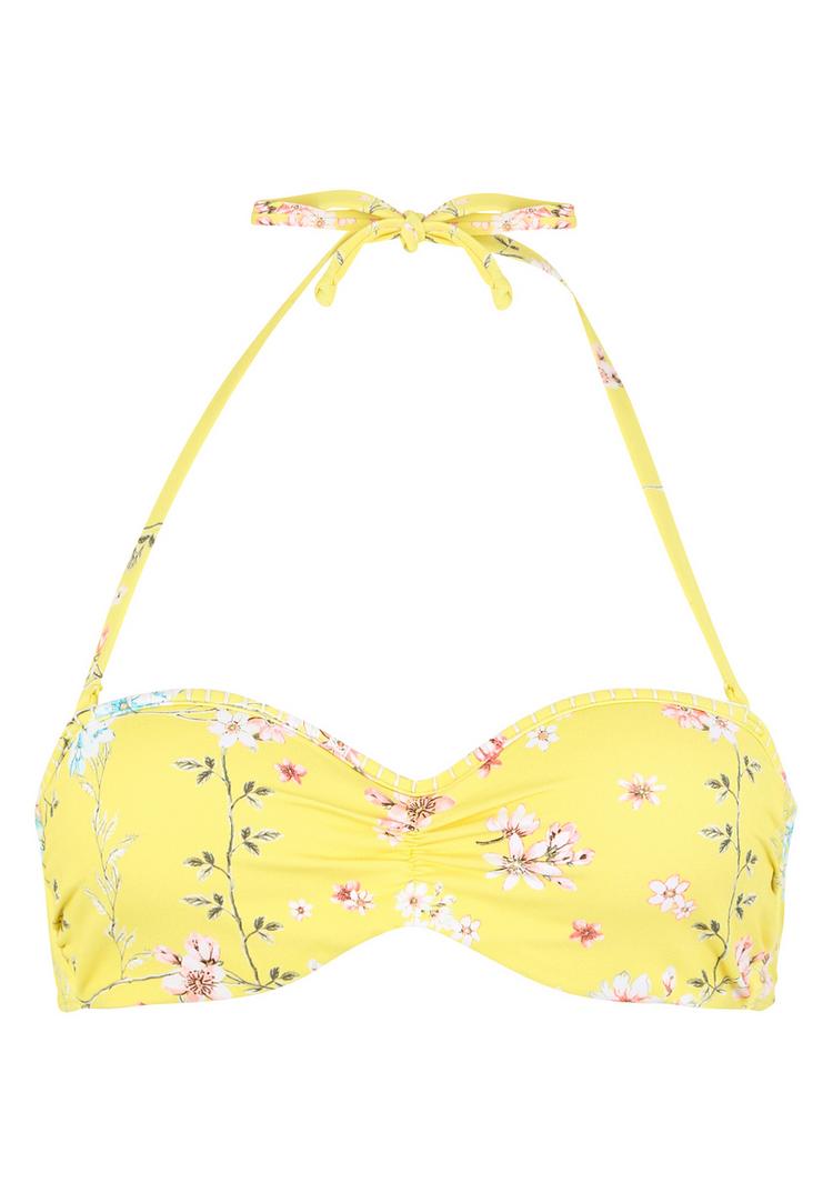 sunseeker sunseeker B&uuml;gel-Bandeau-Bikini-Top Bikini Oberteil Damen - gelb-bedruckt - 0 | SportScheck