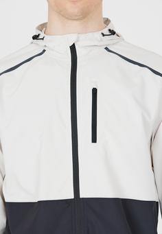 Rückansicht von Endurance Hugoee Trainingsjacke Herren 1135 Pumice Stone