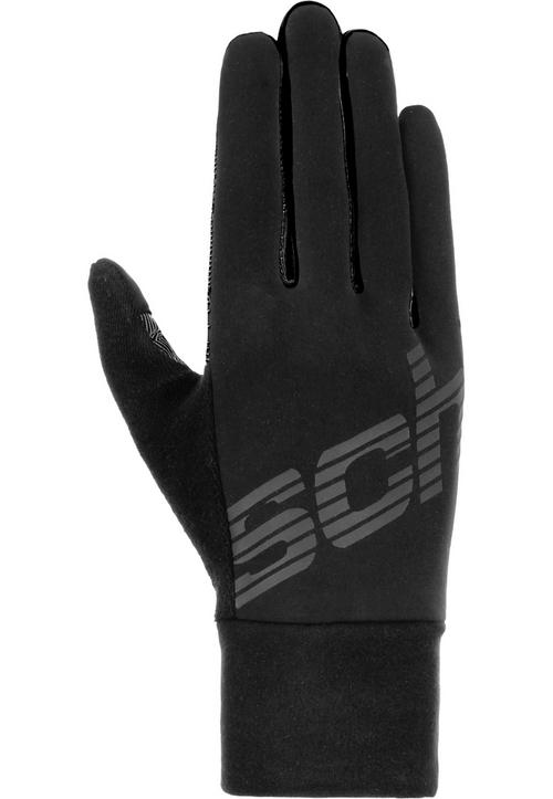 Rückansicht von Reusch Ian TOUCH-TEC™ Skihandschuhe 7752 black/safety yellow
