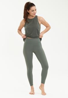 Rückansicht von Athlecia Gaby Tights Damen 3130 Desert Green