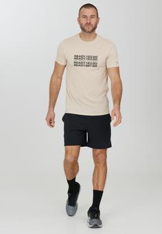 Rückansicht von Endurance Paikaer Laufshirt Herren 1135 Pumice Stone