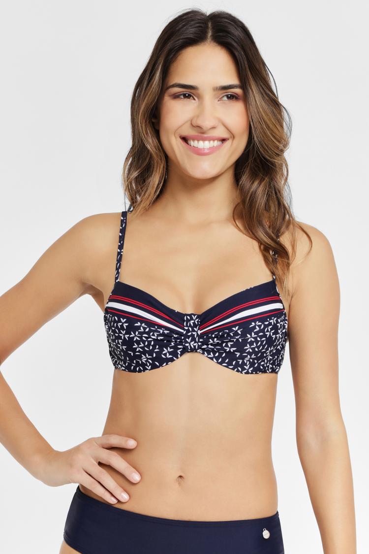 Lascana Lascana B&uuml;gel-Bikini-Top Bikini Oberteil Damen - marine-bedruckt - 3 | SportScheck