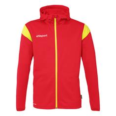 Uhlsport Squad 27 Track Hood Kapuzenjacke Kinder rot/limonengelb