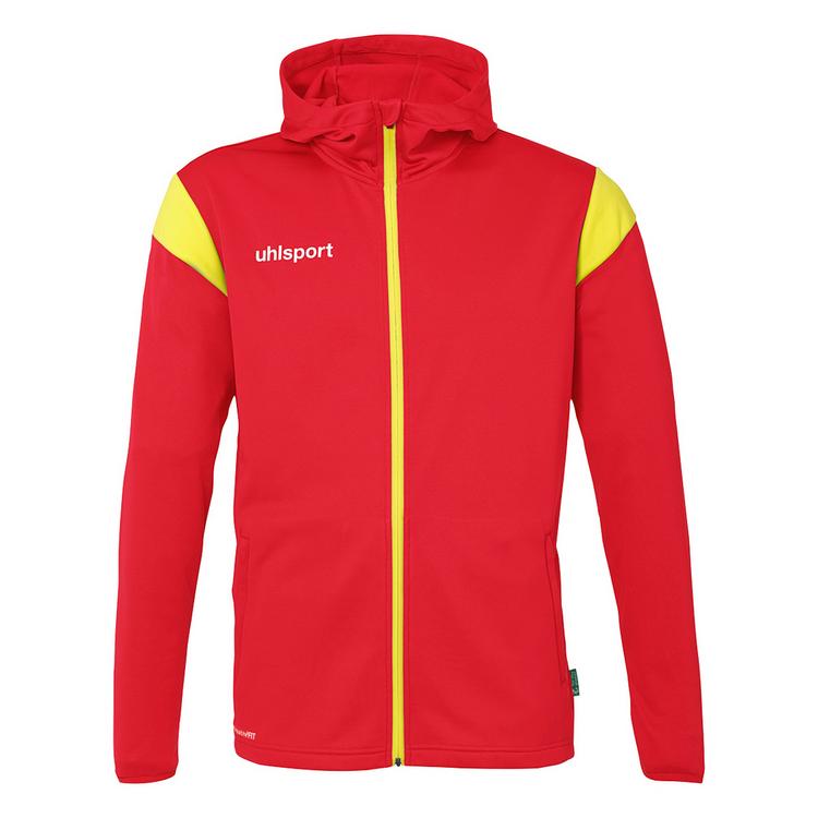 Uhlsport Uhlsport Squad 27 Track Hood Kapuzenjacke Kinder - rot/limonengelb - 0 | SportScheck