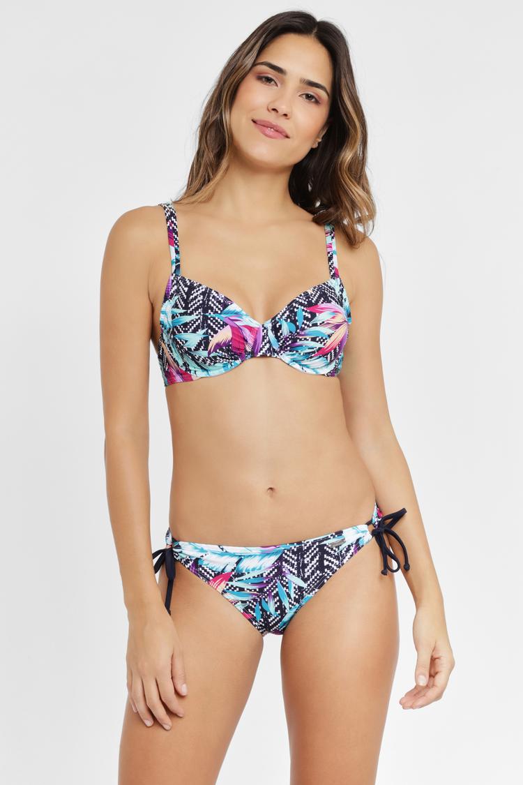 VENICE BEACH VENICE BEACH B&uuml;gel-Bikini-Top Bikini Oberteil Damen - marine-bedruckt - 4 | SportScheck