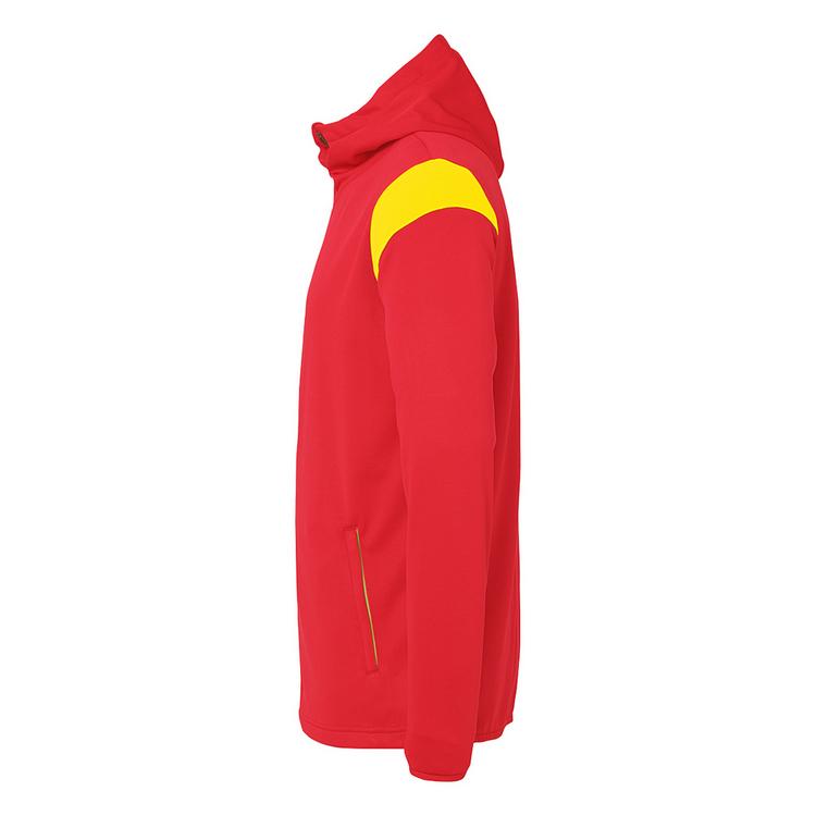 Uhlsport Uhlsport Squad 27 Track Hood Kapuzenjacke Kinder - rot/limonengelb - 1 | SportScheck