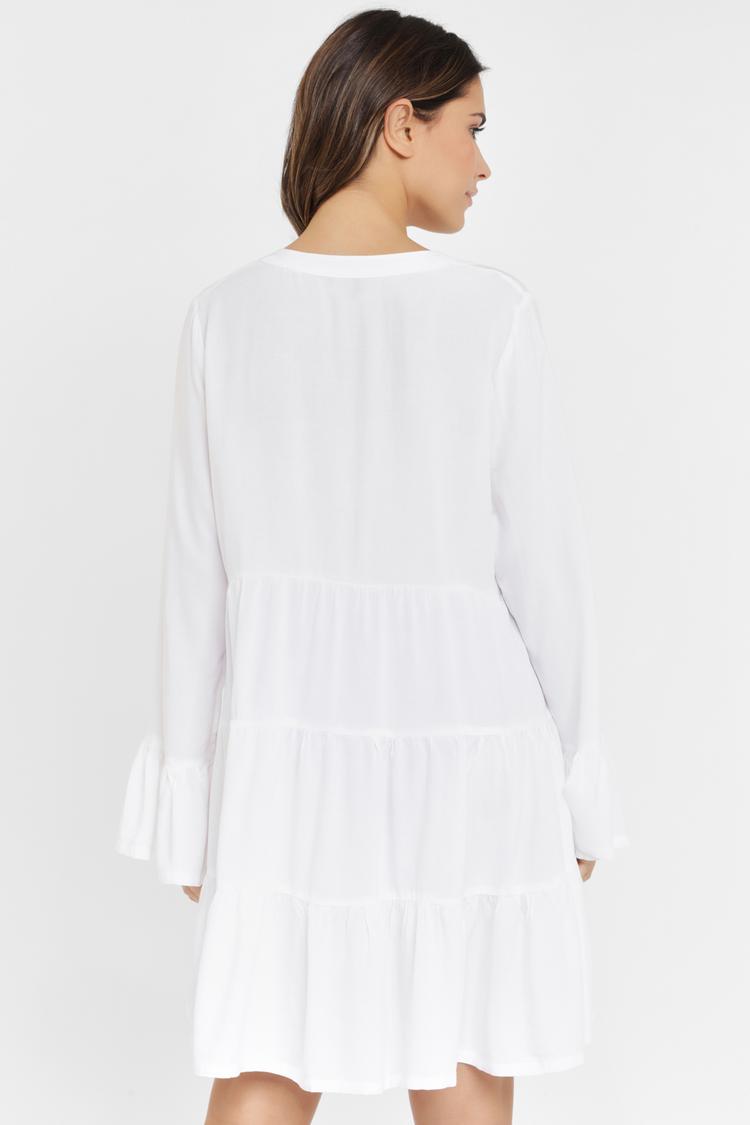 Lascana Lascana Longbluse Langarmbluse Damen - offwhite - 3 | SportScheck