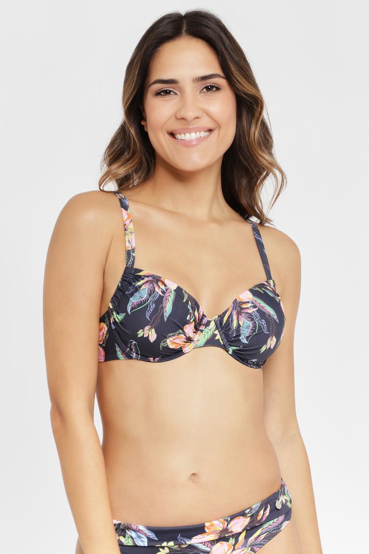 Lascana Lascana B&uuml;gel-Bikini-Top Bikini Oberteil Damen - anthrazit - 3 | SportScheck