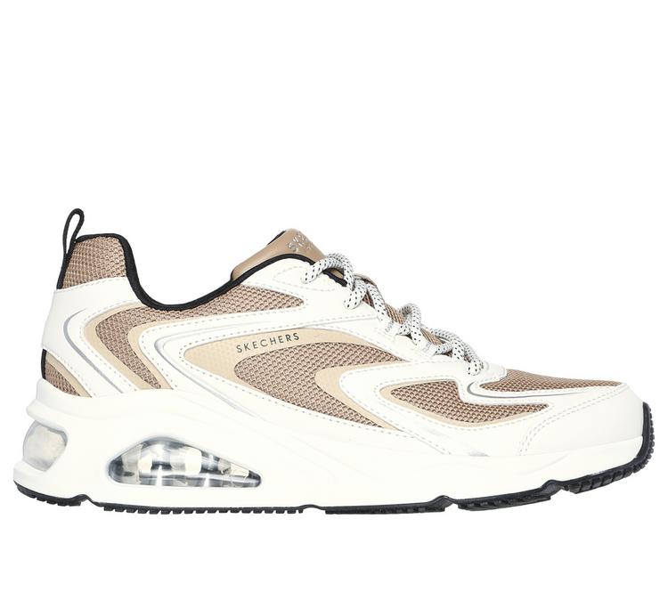 Skechers Skechers TRES-AIR UNO STREET FL-AIR Sneaker Damen - Wei&szlig; / Braun / Silber - 2 | SportScheck