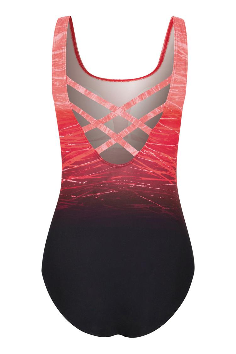 Lascana Lascana Badeanzug Badeanzug Damen - rot-bedruckt - 0 | SportScheck