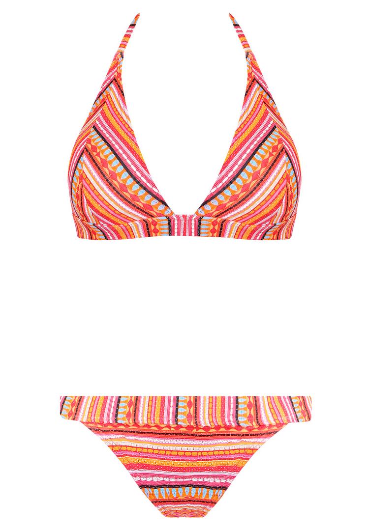 Lascana Lascana Triangel-Bikini Bikini Set Damen - orange-gestreift - 2 | SportScheck