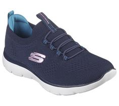 Skechers SUMMITS TOP PLAYER Sneaker Damen Marineblau / Teal / Pink