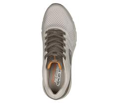 Rückansicht von Skechers SKECH-AIR VENTURA Sneaker Herren Taupe / Orange